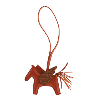 Hermes Pegase Rodeo Touch Bag Charm Leather with Alligator PM