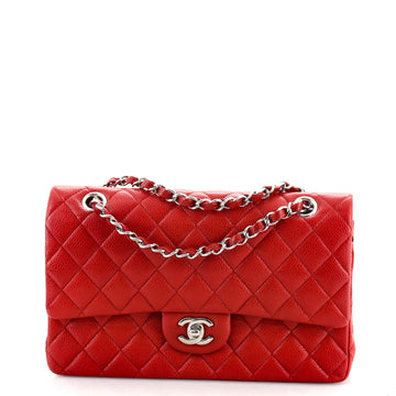 Chanel Classic Double Flap Bag Quilted Caviar Medium