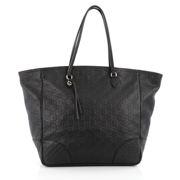 Gucci Bree Tote Guccissima Leather Medium Black