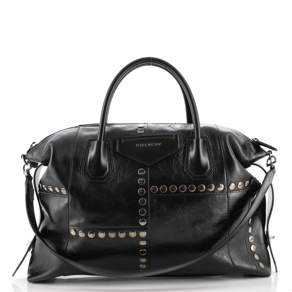 Givenchy Antigona Soft Bag Studded Leather Medium Black 1520723 Givenchy Antigona Soft Bag Studded Leather Medium Black 1520723