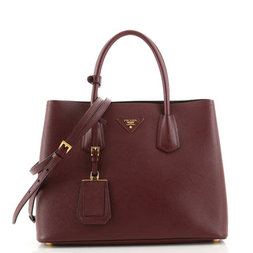 Prada Cuir Double Tote Saffiano Leather Medium