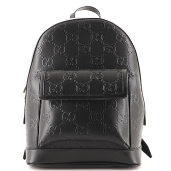 Gucci Pocket Backpack GG Embossed Perforated Leather Large