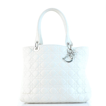 Christian Dior Lady Dior Soft Tote Cannage Quilt Lambskin Large