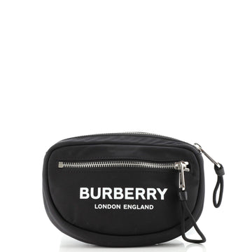 Burberry Logo Cannon Bum Bag Printed Nylon Small