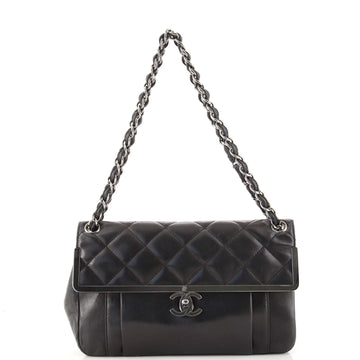 Chanel Metal Frame Flap Bag Quilted Lambskin Medium