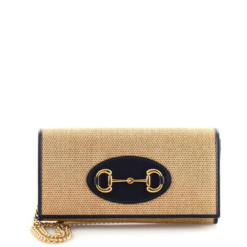 Gucci Horsebit 1955 Chain Wallet Canvas and Leather