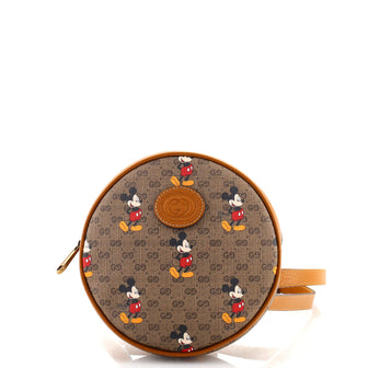 Gucci Disney Mickey Mouse Round Backpack Printed Mini GG Coated Canvas Mini