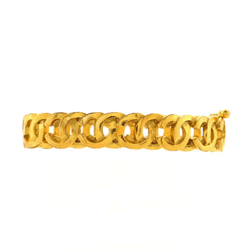 Chanel Vintage CC Bangle Bracelet Metal