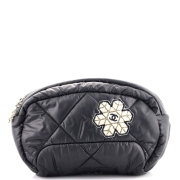 Chanel Coco Neige Waist Bag Quilted Nylon with Applique