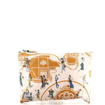 Hermes Silky Pocket Cosmetic Case Printed Silk