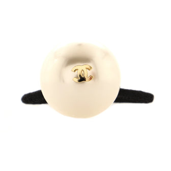 Chanel Pearl Hair Tie Fabric