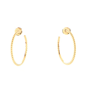 Van Cleef & Arpels Perlee Hoop Earrings 18K Rose Gold