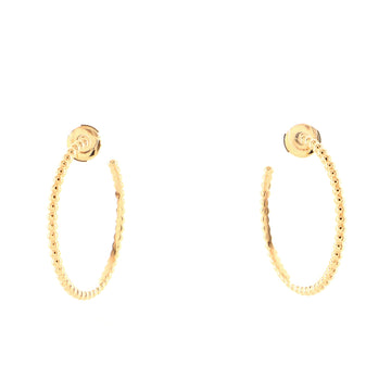 Van Cleef & Arpels Perlee Hoop Earrings 18K Rose Gold