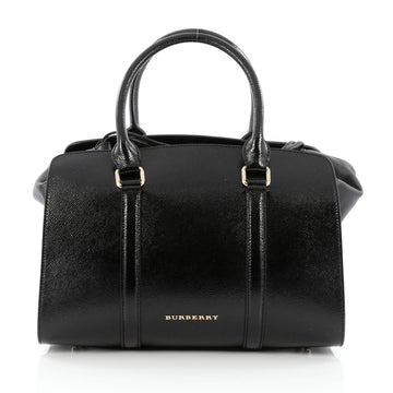 Burberry Dinton Convertible Satchel Patent Medium