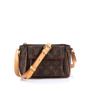 Louis Vuitton Viva Cite Handbag Monogram Canvas PM Brown