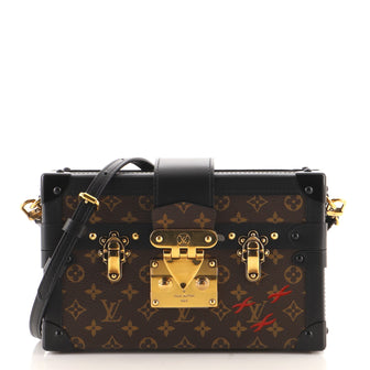 Louis Vuitton Petite Malle Handbag Monogram Canvas