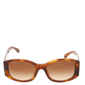 Chanel CC Oval Sunglasses Acetate
