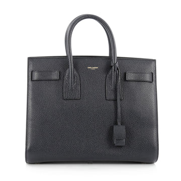Saint Laurent Sac De Jour Handbag Leather Small Blue
