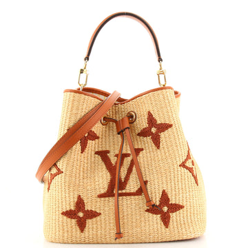 Louis Vuitton NeoNoe Handbag Monogram Raffia MM