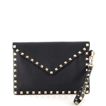 Valentino Rockstud Envelope Clutch Leather Small