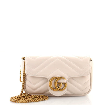 Gucci GG Marmont Flap Bag Matelasse Leather Super Mini