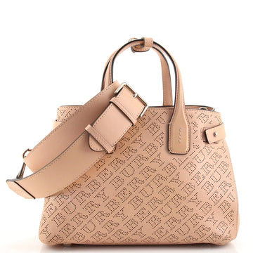 Burberry Banner NM Tote Perforated Leather Small