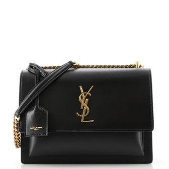 Saint Laurent Sunset Crossbody Bag Leather Medium
