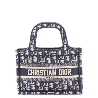 Christian Dior Book Tote Oblique Canvas Mini
