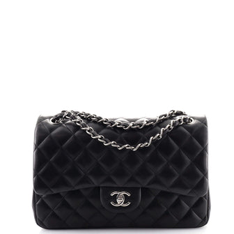 Chanel Classic Double Flap Bag Quilted Lambskin Jumbo