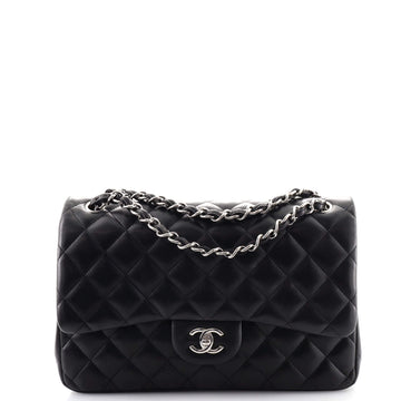 Chanel Classic Double Flap Bag Quilted Lambskin Jumbo