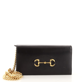 Gucci Horsebit 1955 Chain Wallet Leather