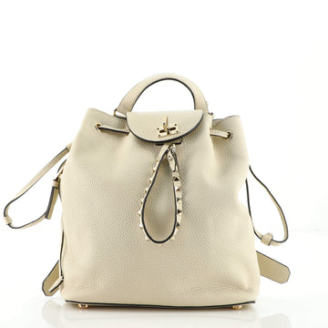 Valentino Drawstring Backpack Leather