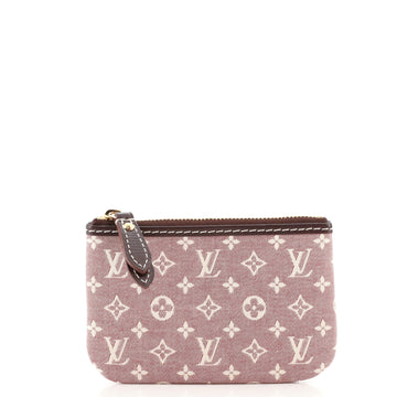 Louis Vuitton Fusain Key Pouch Mini Lin