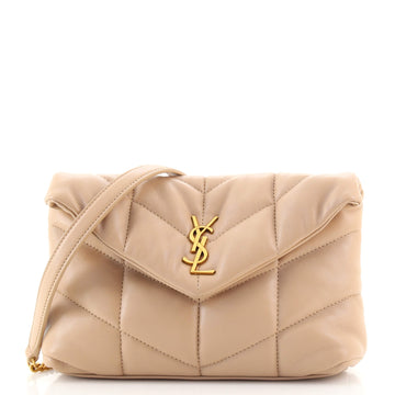 Saint Laurent LouLou Puffer Shoulder Bag Quilted Leather Mini