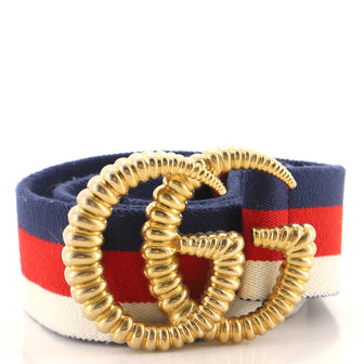Gucci GG Torchon Web Belt Canvas Wide