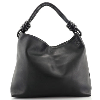 Loewe Flamenco Knot Hobo Leather
