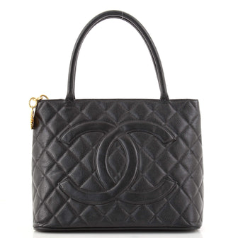 Chanel Medallion Tote Quilted Caviar