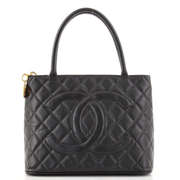 Chanel Medallion Tote Quilted Caviar