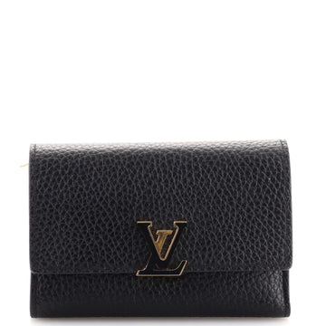 Louis Vuitton Capucines Compact Wallet Leather
