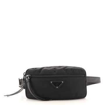 Prada Zip Pocket Waist Bag Tessuto with Saffiano Small