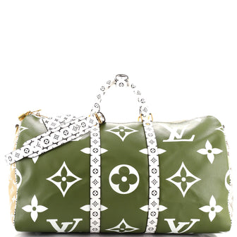 Louis Vuitton Keepall Bandouliere Bag Limited Edition Colored Monogram Giant 50
