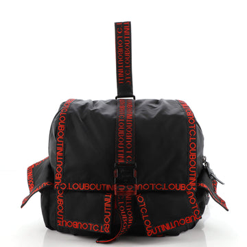 Christian Louboutin Himalayou Clip Flap Backpack Nylon