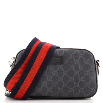 Gucci Web Camera Shoulder Bag GG Coated Canvas Small