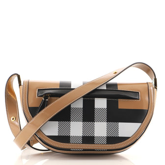 Burberry Olympia Flap Bag Printed Leather Small