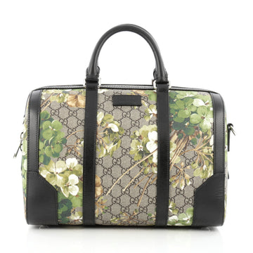 Gucci Convertible Duffle Bag Blooms Print GG Coated Canvas Small
