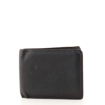 Louis Vuitton Multiple Wallet Monogram Shadow Calfskin Grey (New Versi