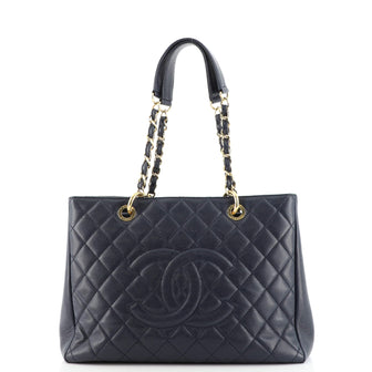Chanel Grand Shopping Tote Quilted Caviar XL