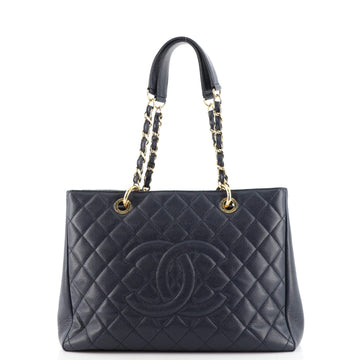 Chanel Grand Shopping Tote Quilted Caviar XL