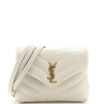 Saint Laurent LouLou Shoulder Bag Matelasse Chevron Leather Toy