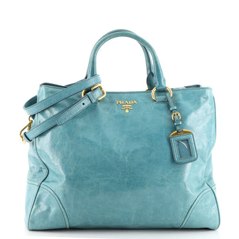 Prada Convertible Tote Vitello Shine Large